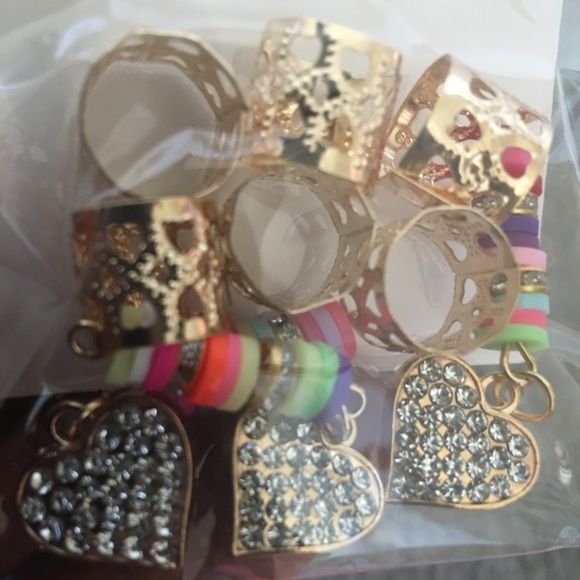 NWOT gold decorative hair cuffs for locs, braids, twists, and more! - Picture 2 of 2